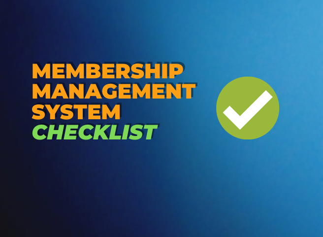 MMS Checklist (large) image with text. membership management system checklist